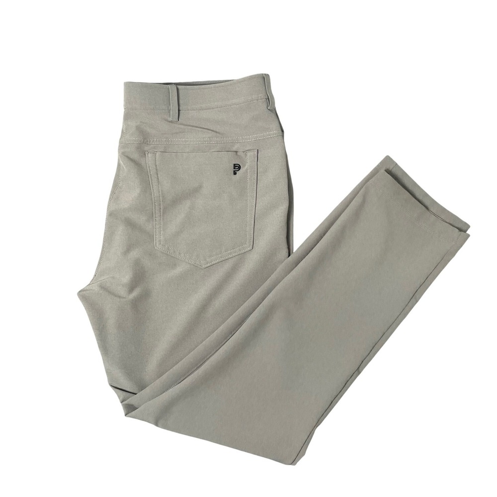 Public Rec Workday Pants Mens 38x31 Grey Technical Stretch Chino 5-Pocket Taper